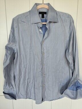Express Design Studios Premium Woven Cotton Dress Shirt M